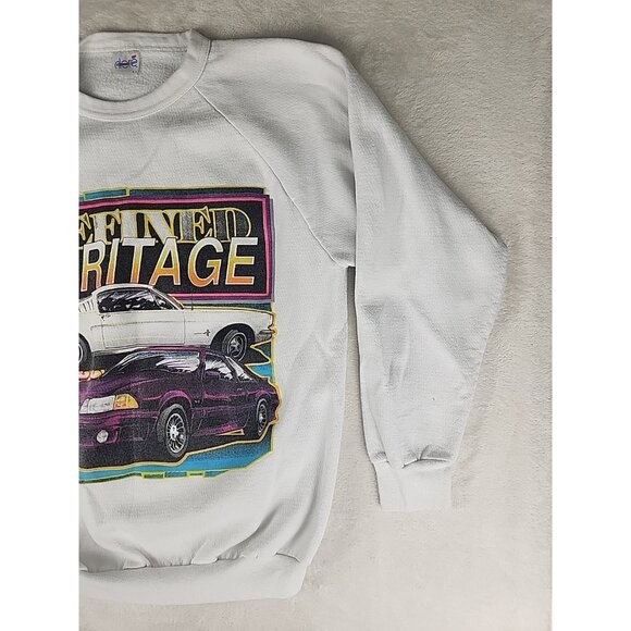 Vintage Mustang Sweatshirt Refined Heritage Mens XL Made in USA - Picture 3 of 15